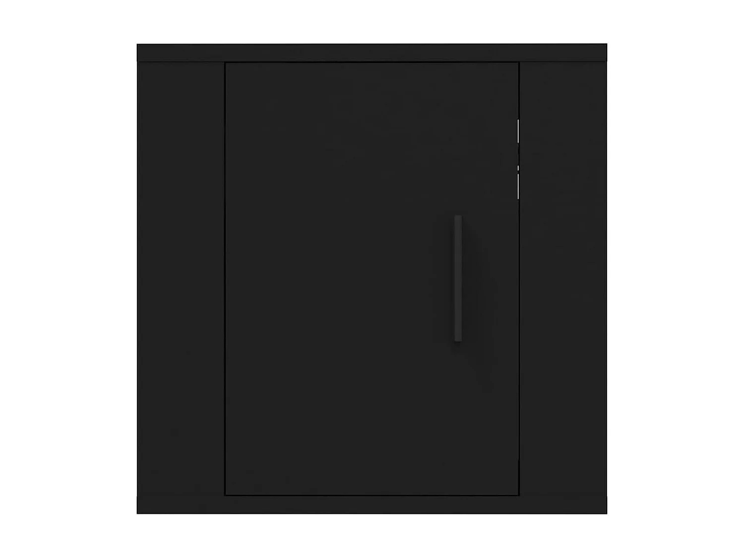 2-delige wand-tv-kast, zwart, 40x34,5x40 cm