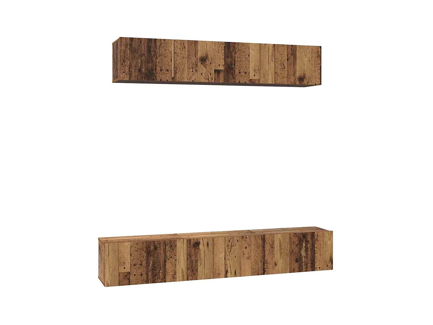 Set di mobili TV da 5 pezzi, legno anticato, 100 x 30 x 30 cm
