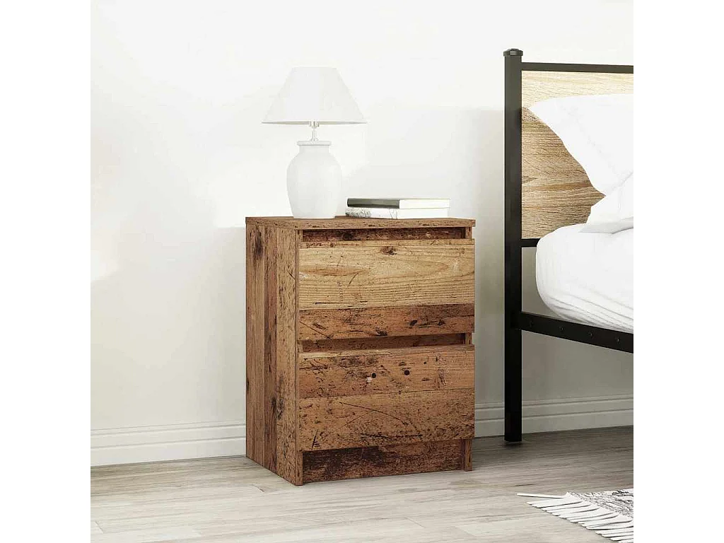 Meuble TV vieux bois 40x35x54 cm bois d'ingénierie