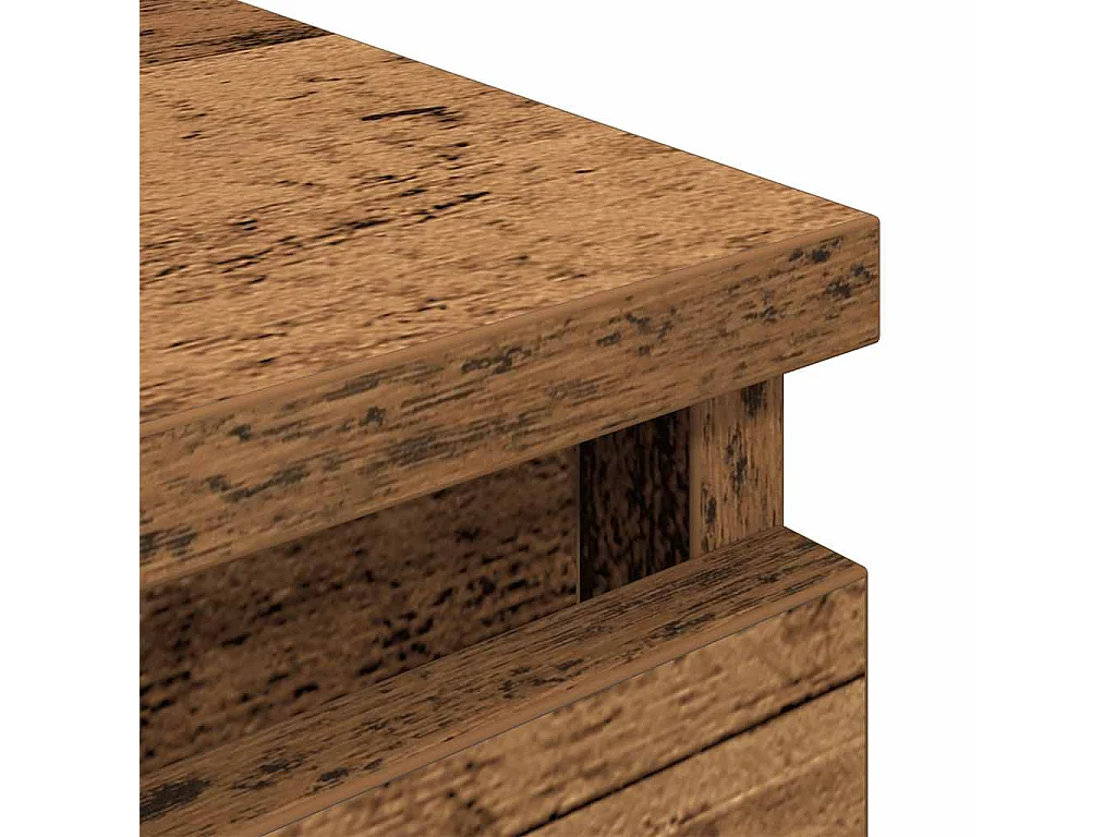 Meuble TV vieux bois 40x35x54 cm bois d'ingénierie