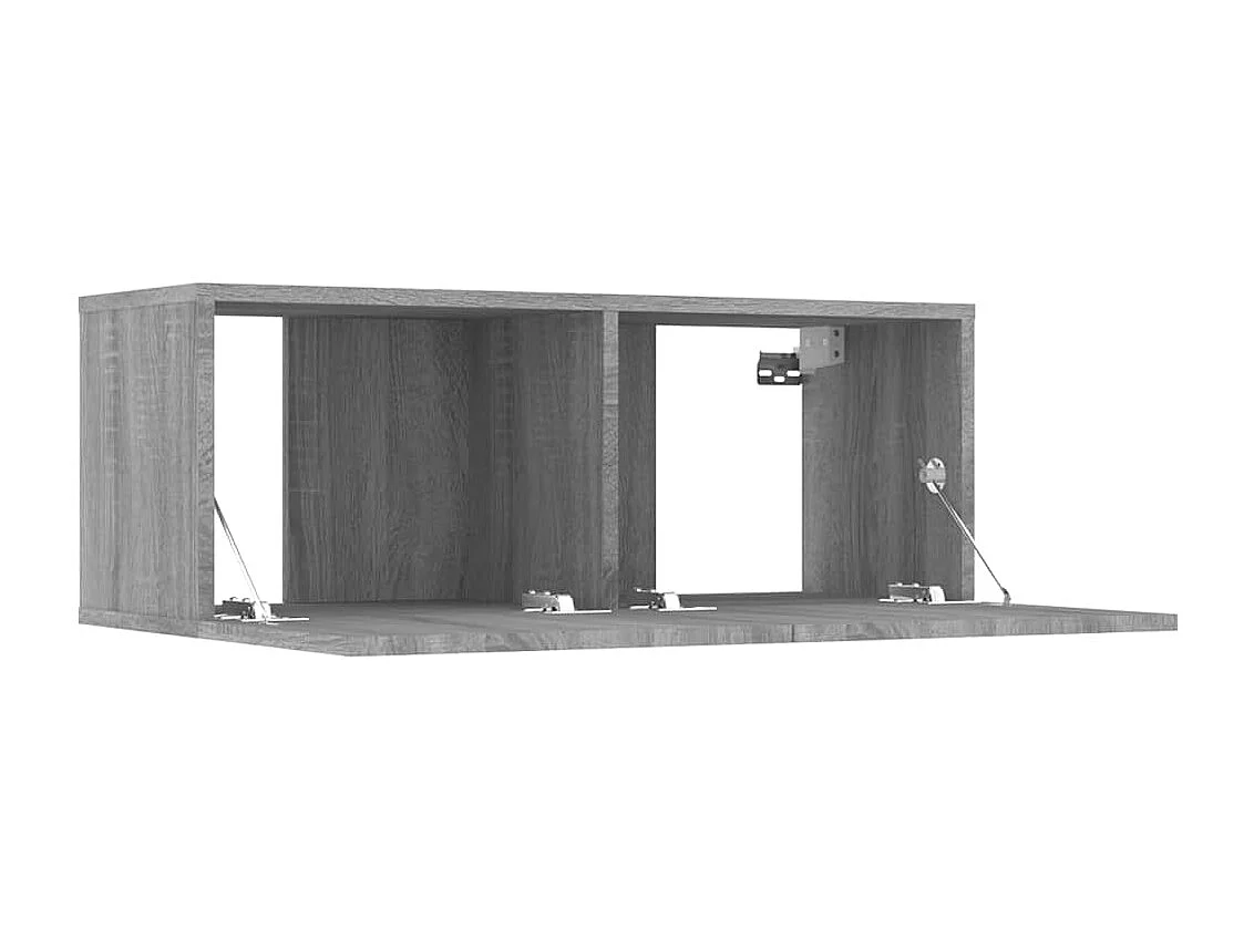 Meubles TV 2 pcs sonoma gris 80x30x30 cm bois d'ingénierie