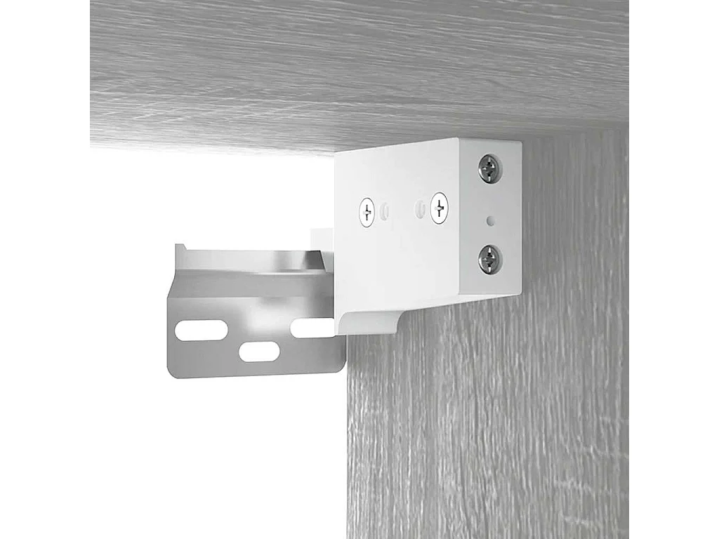 Mobile TV 2 pezzi grigio sonoma 80x30x30 cm in legno ingegnerizzato