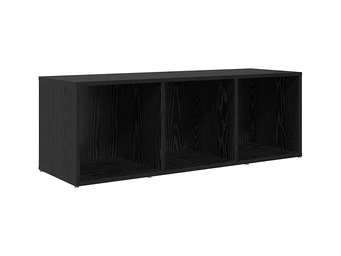 Mobile TV 3 pezzi Nero 107 x 35 x 37 cm Legno ingegnerizzato