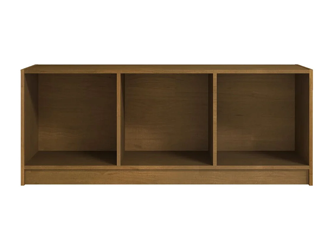 Honingbruine tv-kast 104x33x41 cm massief grenenhout