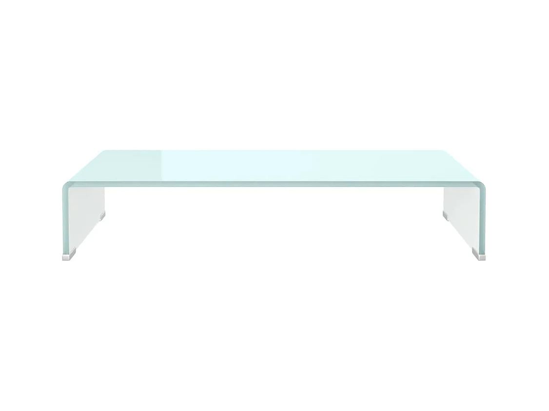 Meuble TV/Support pour moniteur 70x30x13 cm verre vert