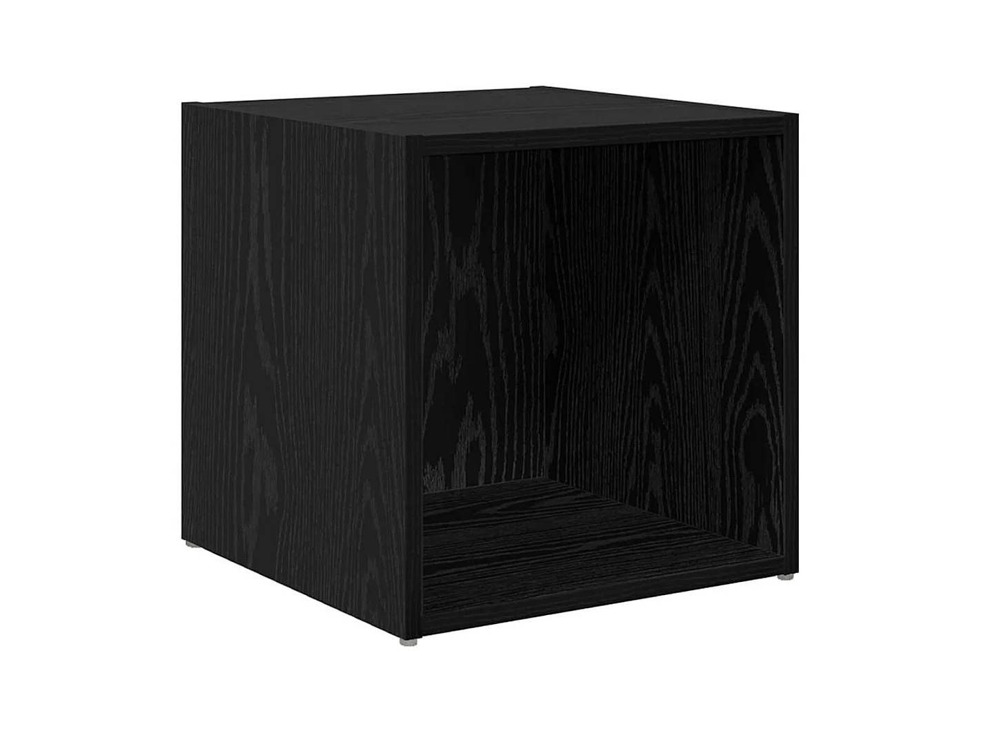 Mobile TV 2 pezzi Nero 37 x 35 x 37 cm Legno ingegnerizzato