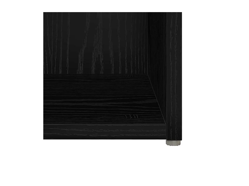 Mobile TV 2 pezzi Nero 37 x 35 x 37 cm Legno ingegnerizzato