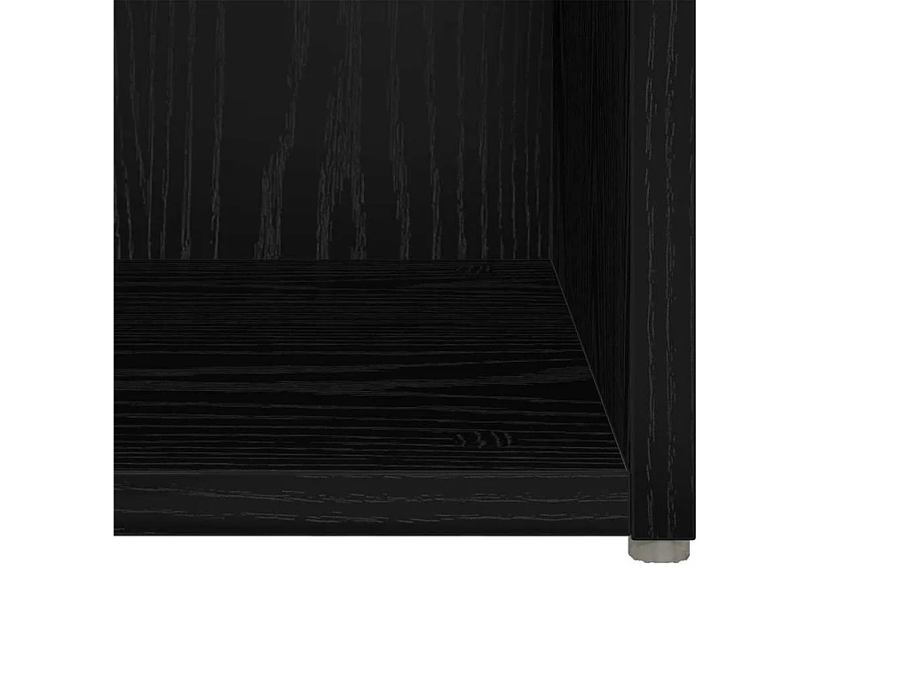 Mobile TV 2 pezzi Nero 37 x 35 x 37 cm Legno ingegnerizzato