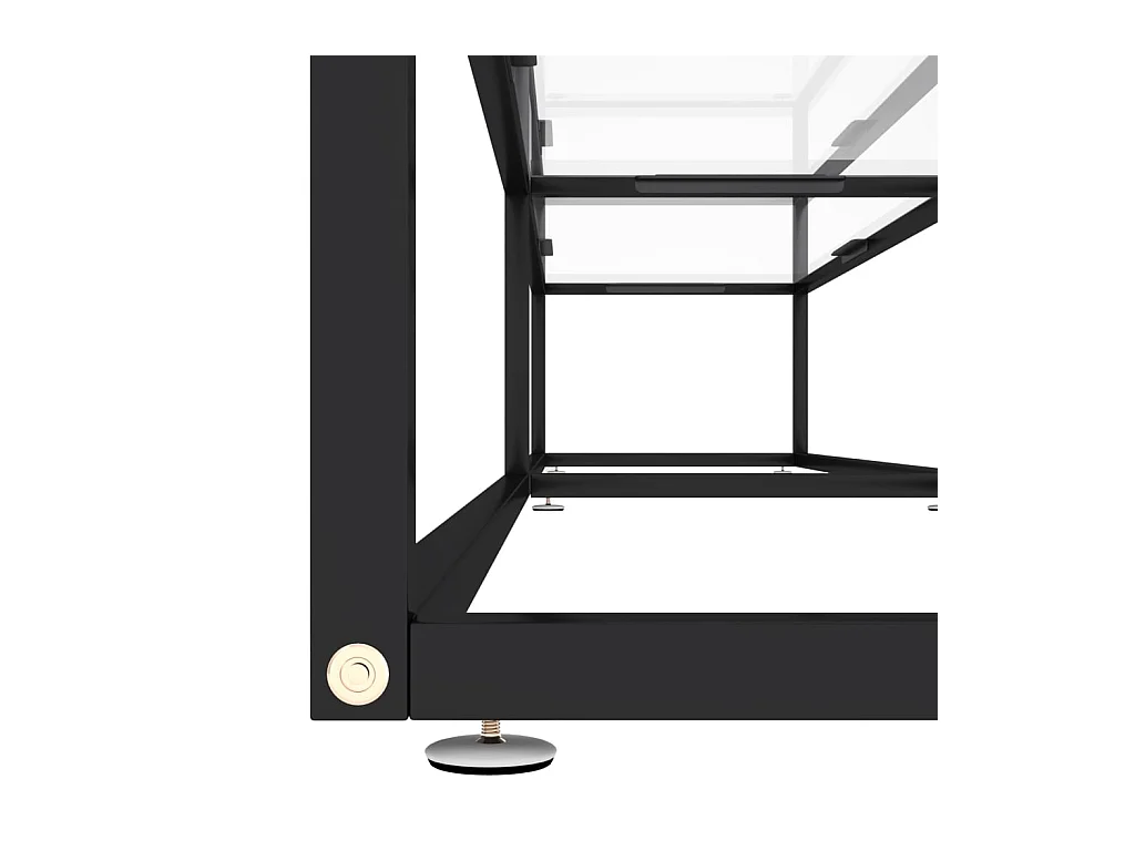 Transparante tv-kast 220x40x40,5 cm gehard glas