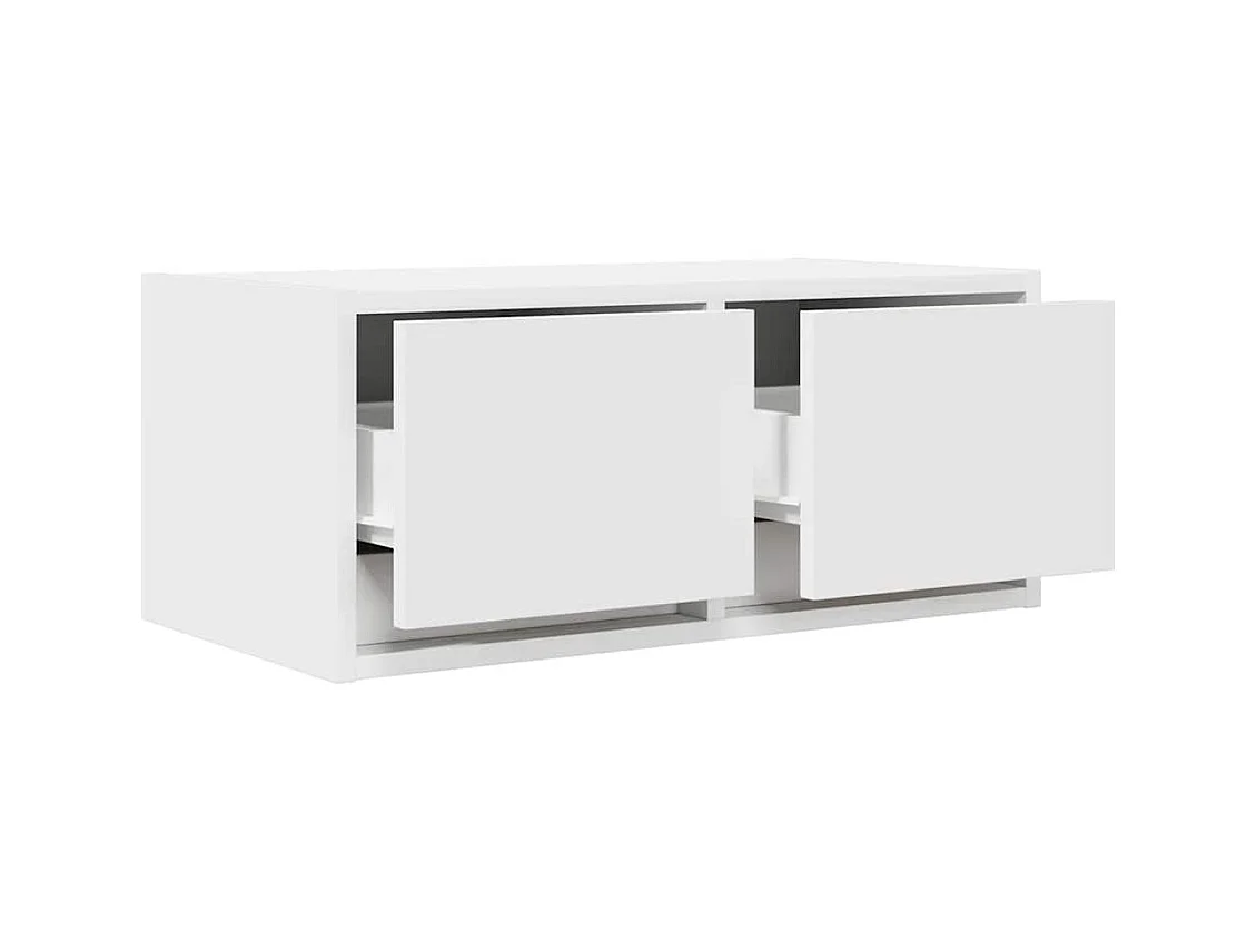 Meubles TV 2 pcs blanc 60x31x25,5 cm bois d'ingénierie