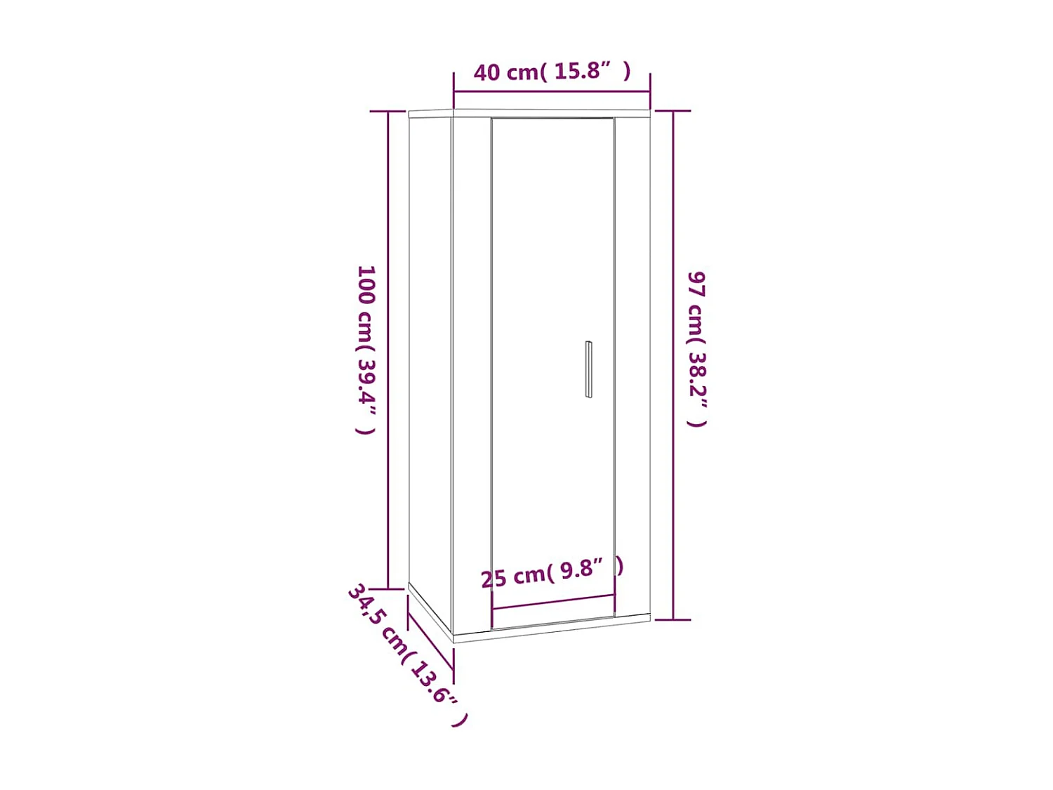 Set di mobili TV da 5 pezzi Rovere marrone Legno ingegnerizzato