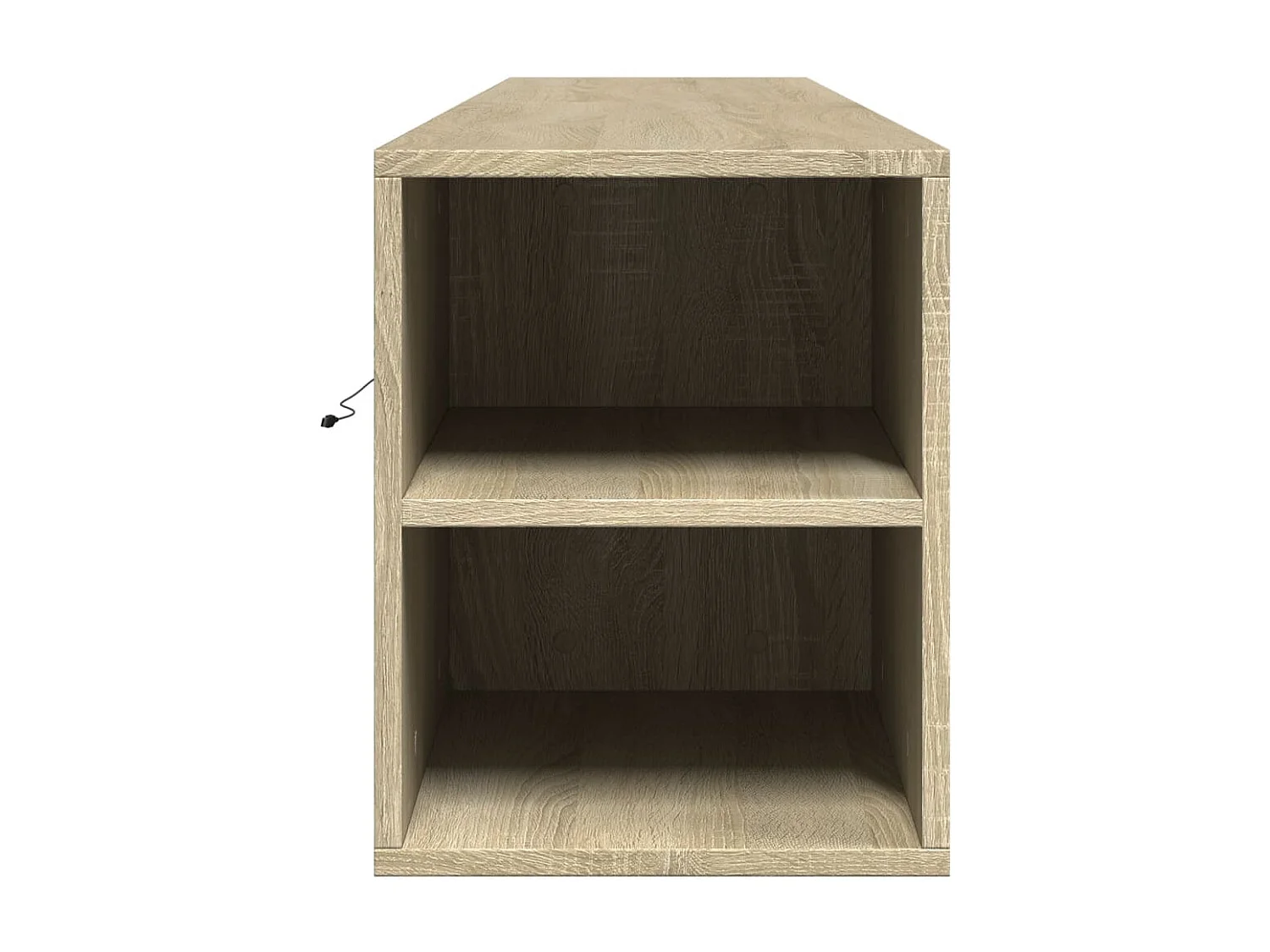 Wandmeubel met LED Sonoma eiken 180x31x39,5 cm