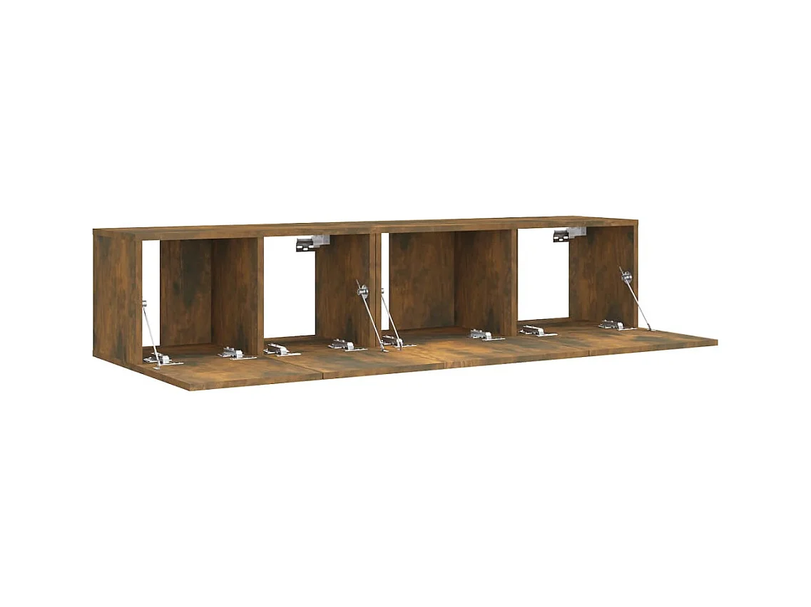 Ensemble de meubles TV 2 pcs Chêne fumé Bois d'ingénierie