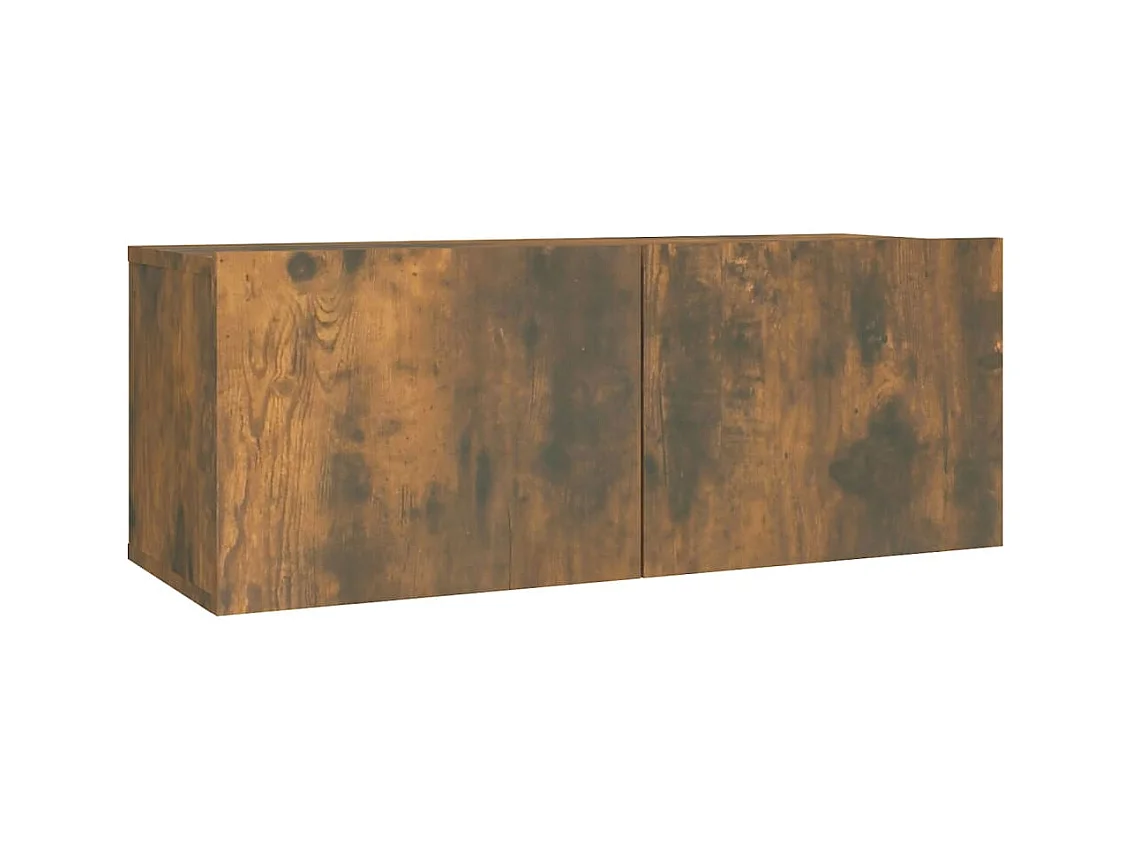 Ensemble de meubles TV 2 pcs Chêne fumé Bois d'ingénierie