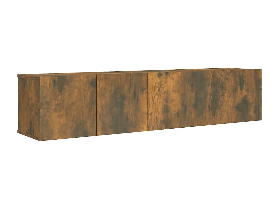 Ensemble de meubles TV 2 pcs Chêne fumé Bois d'ingénierie