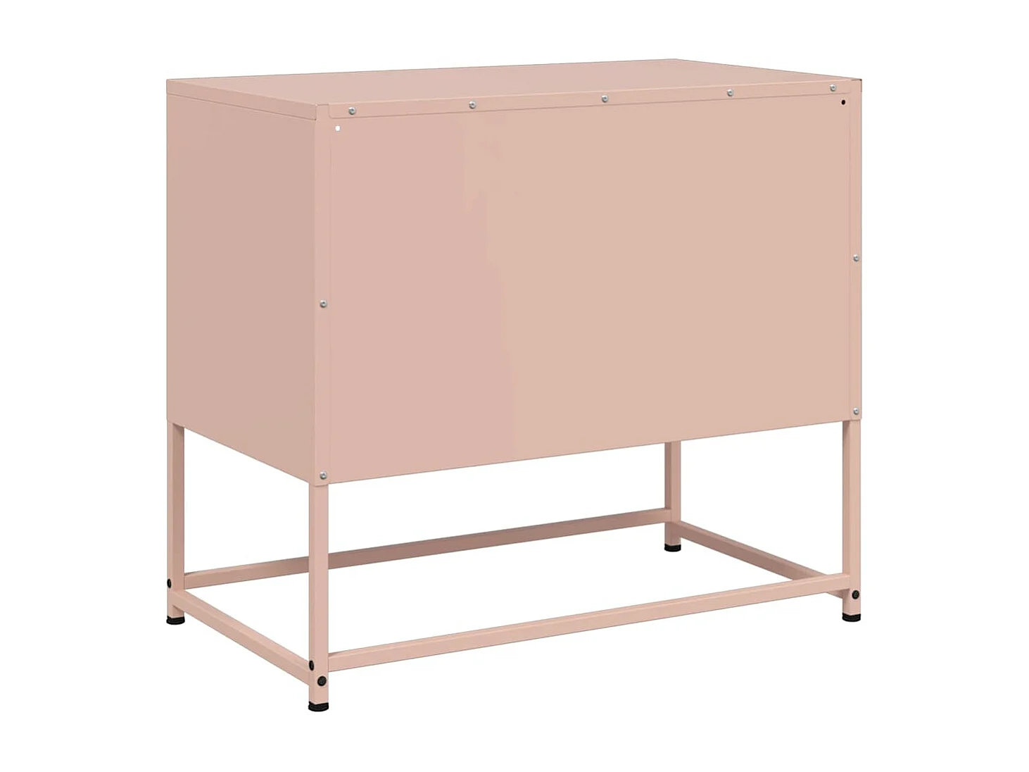 Meuble TV rose 68x39x60,5 cm acier