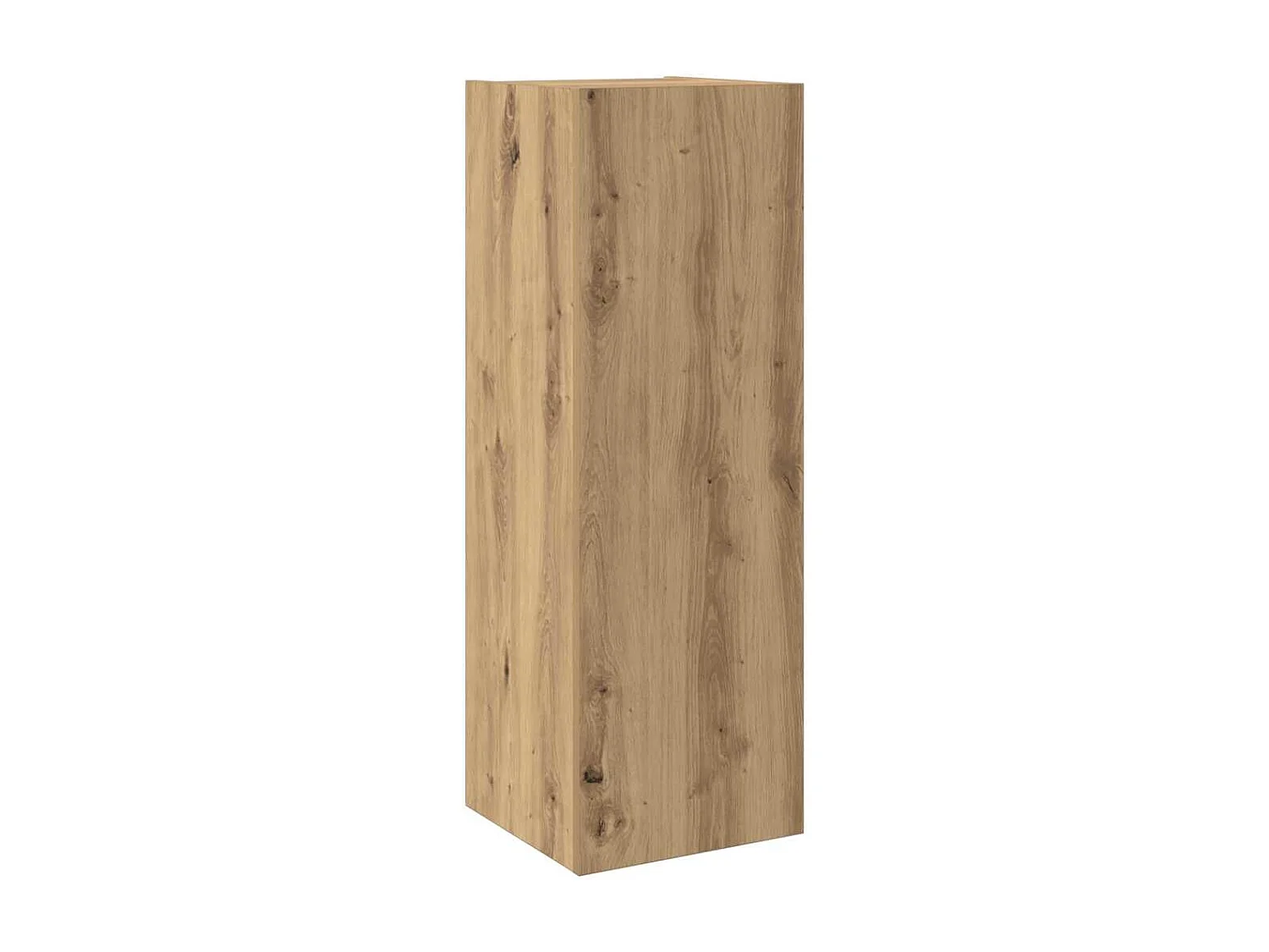 TV-standaardset muurbeugel 8 stuks handgemaakte eiken medium