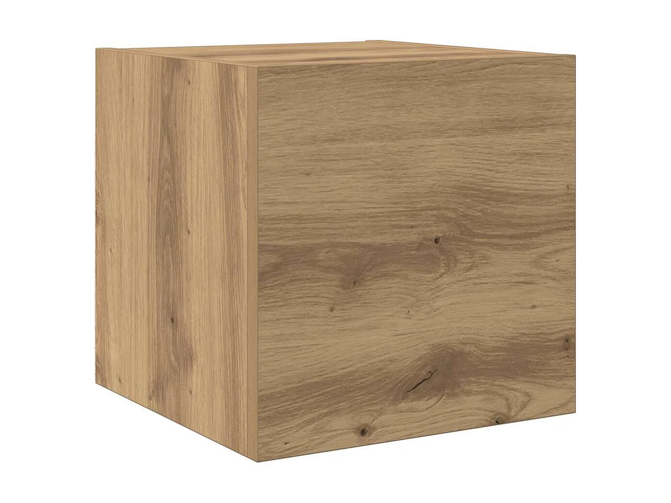 TV-standaardset muurbeugel 8 stuks handgemaakte eiken medium