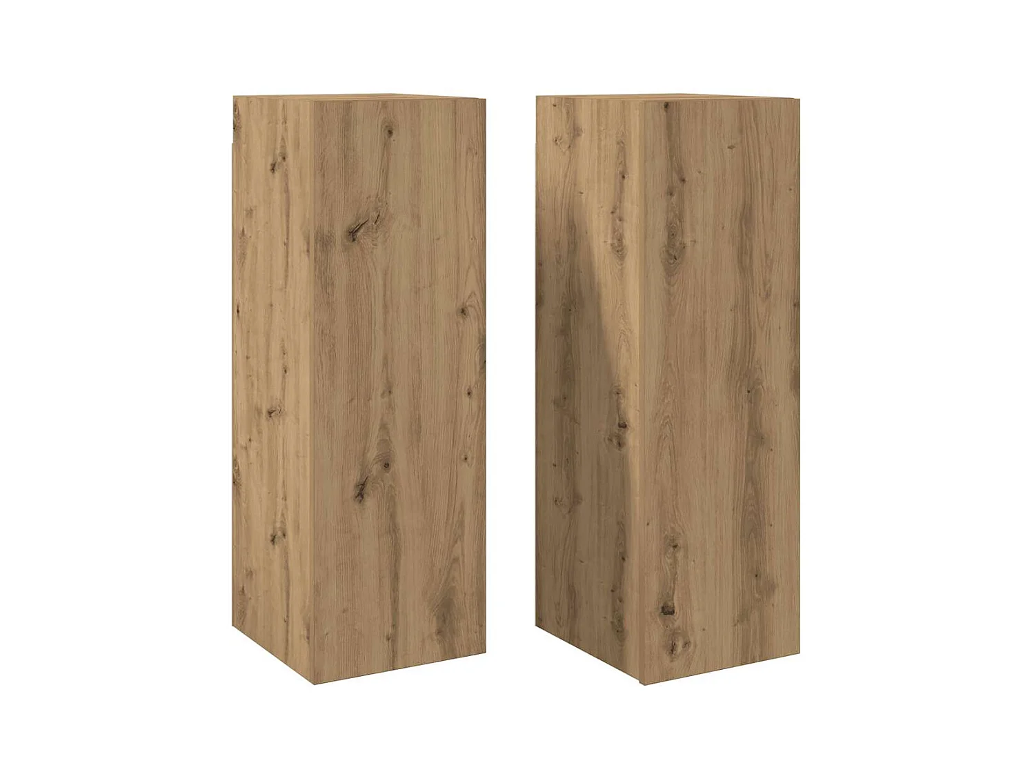 Meubles TV 2 pcs chêne artisanal 30,5x30x90cm bois d'ingénierie
