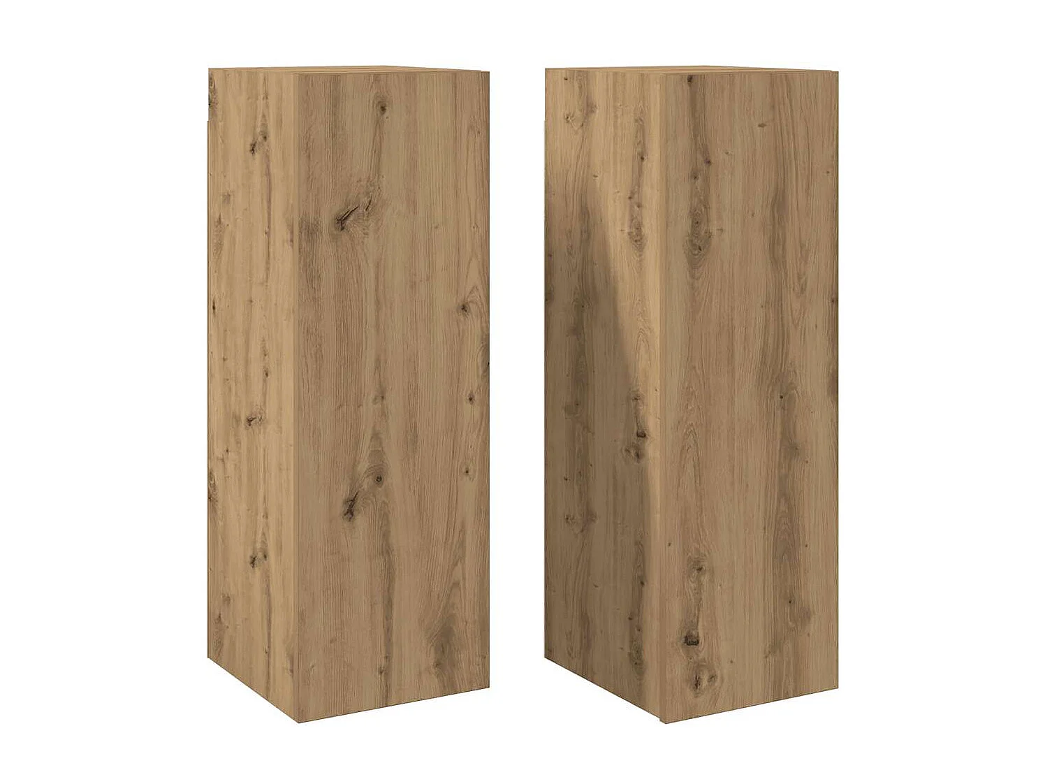 Meubles TV 2 pcs chêne artisanal 30,5x30x90cm bois d'ingénierie