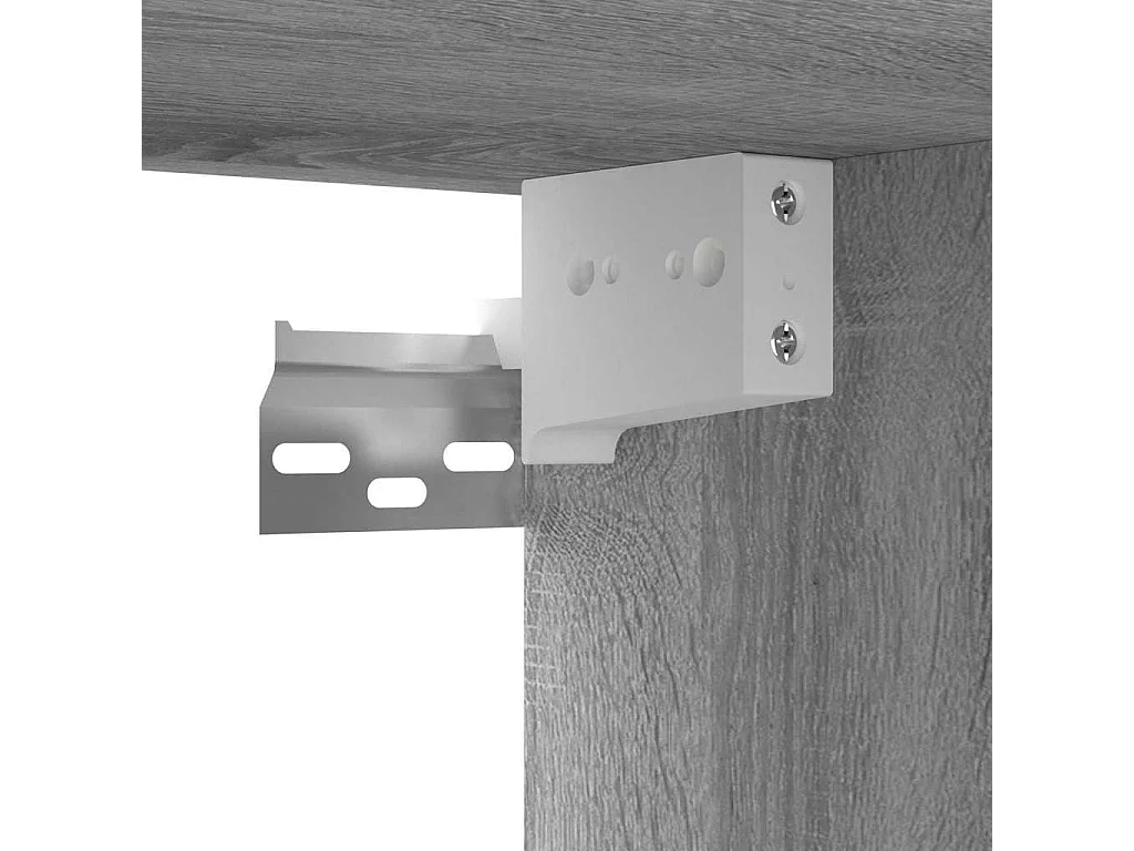 Meuble TV 3 pcs Gris 60 x 30 x 30 cm Bois d'ingénierie