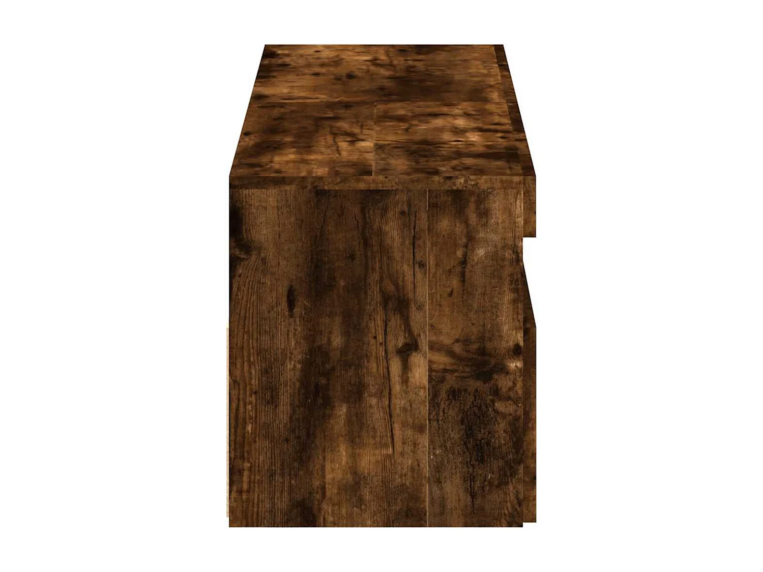 Mobile TV 2 pezzi con luci LED Rovere fumé 60x35x40 cm