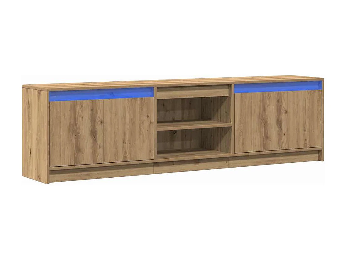 Meuble TV Marron 182 x 34 x 50 cm Bois d'ingénierie