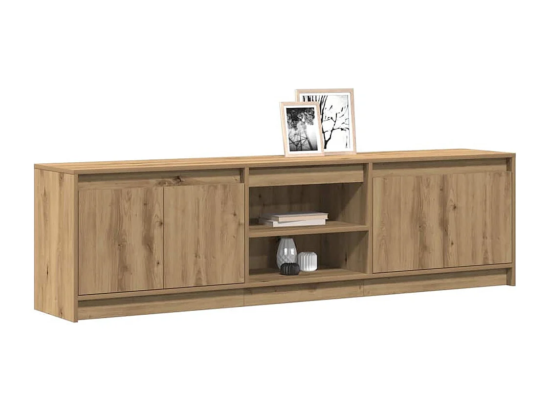 Meuble TV Marron 182 x 34 x 50 cm Bois d'ingénierie