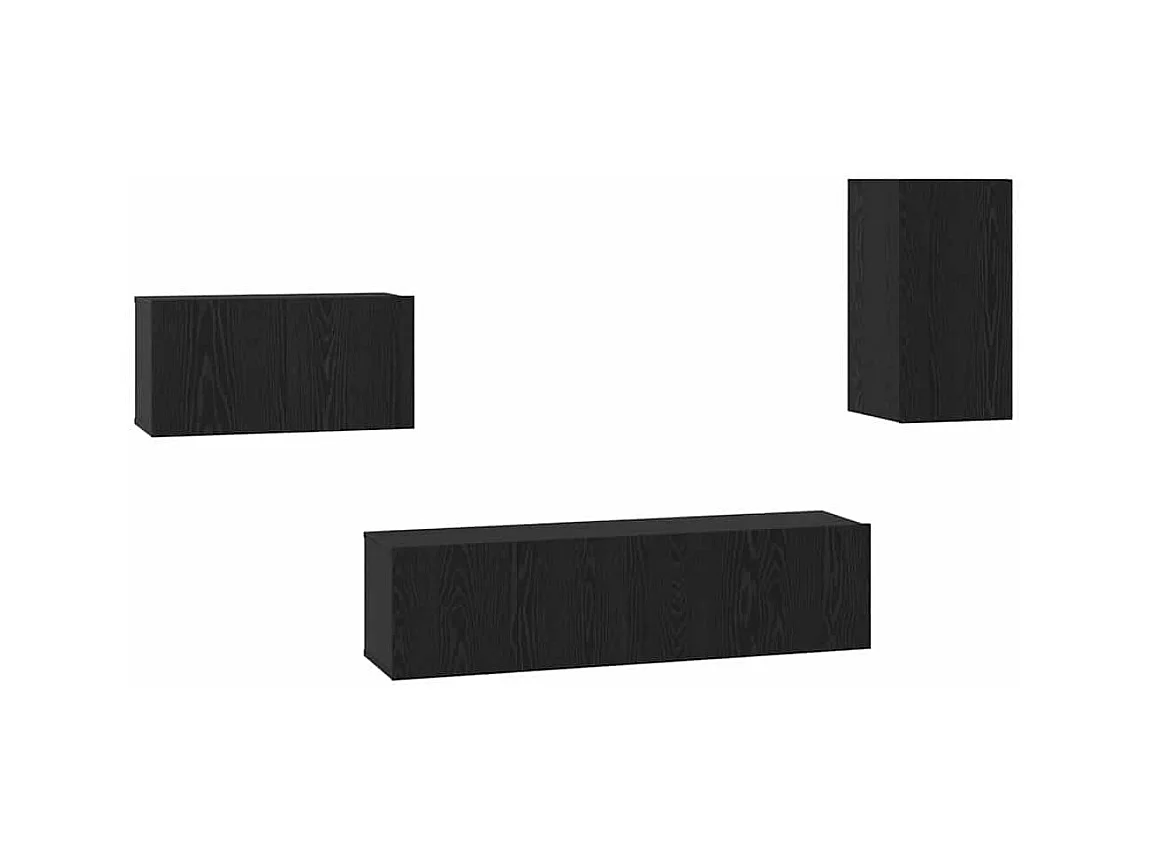 Ensemble meuble TV 4 pcs Chêne noir 30.5 x 30 x 60 cm