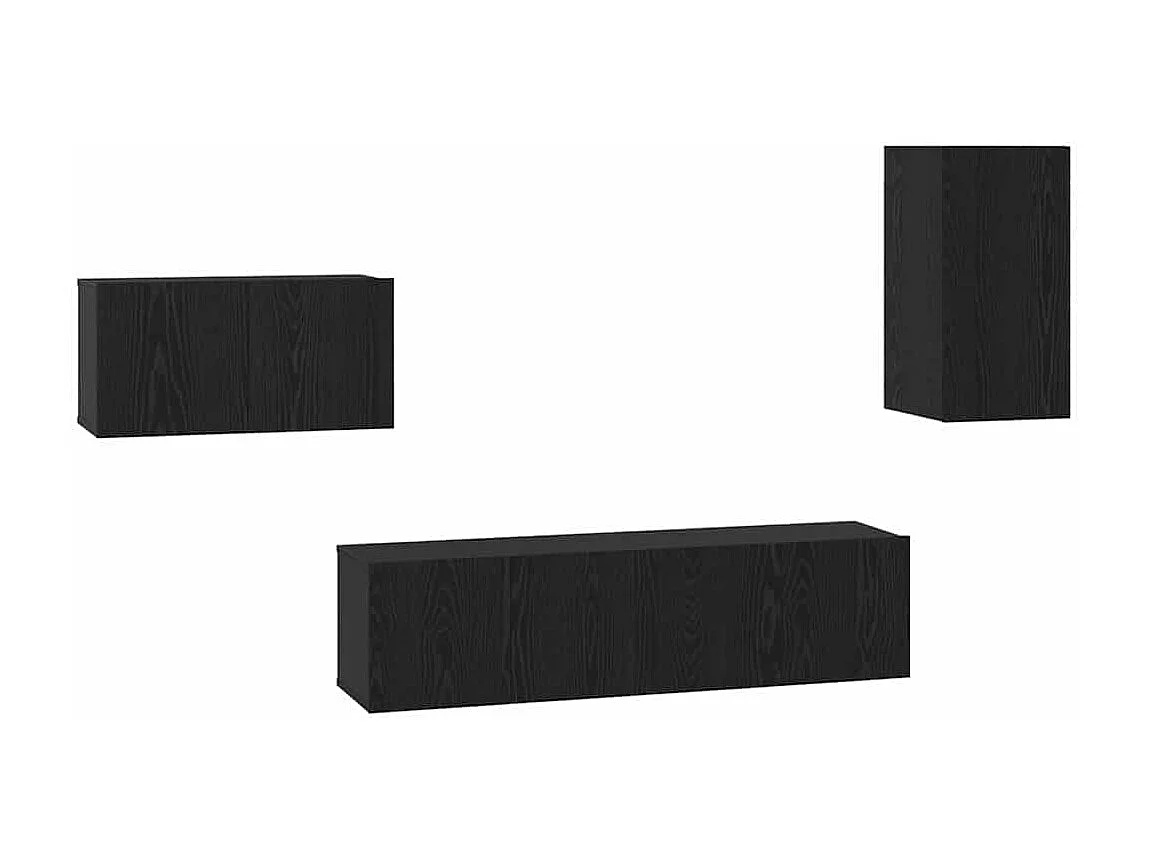 Ensemble meuble TV 4 pcs Chêne noir 30.5 x 30 x 60 cm