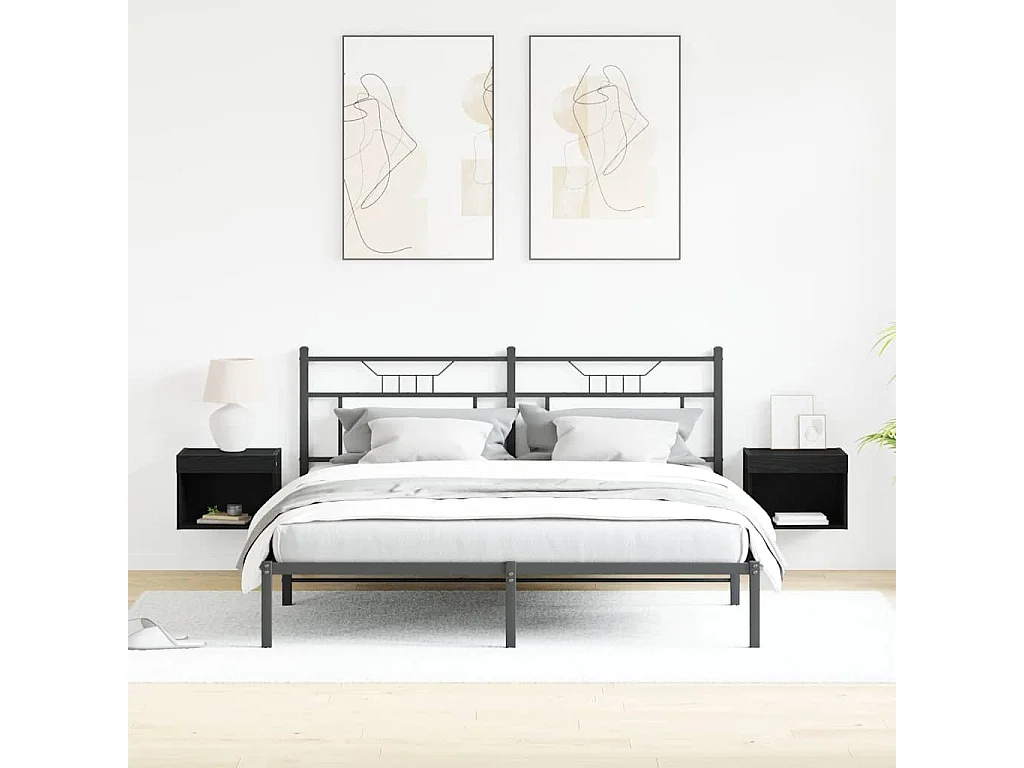 Meuble TV 2 pcs Chêne noir 40 x 30 x 30 cm Bois d'ingénierie