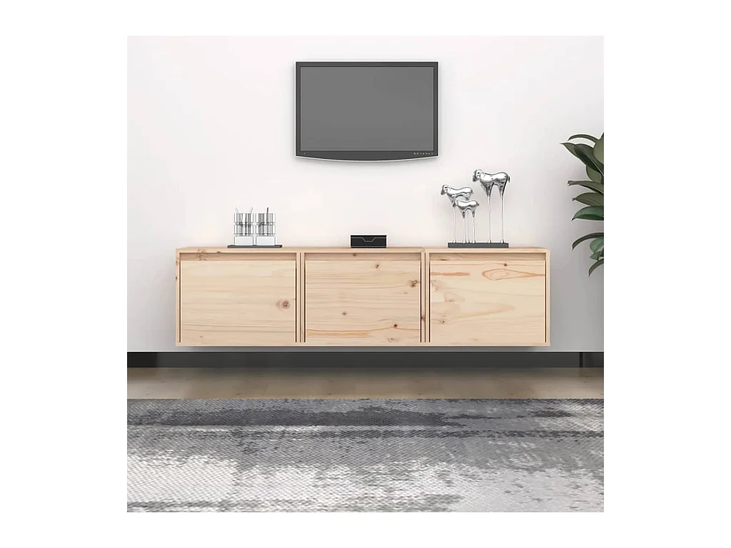 Meubles TV 3 pcs Bois massif de pin