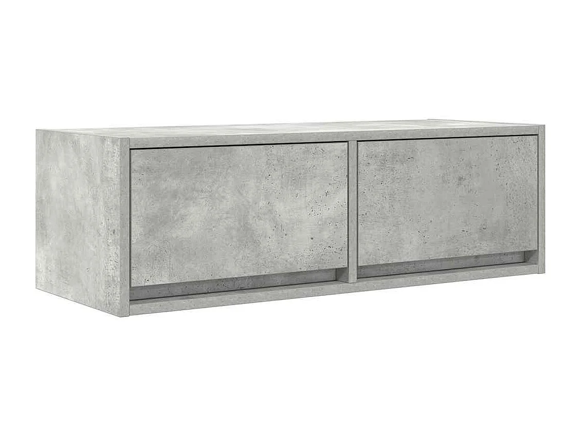 Meubles TV 2 pcs gris béton 80x31x25,5 cm bois d'ingénierie