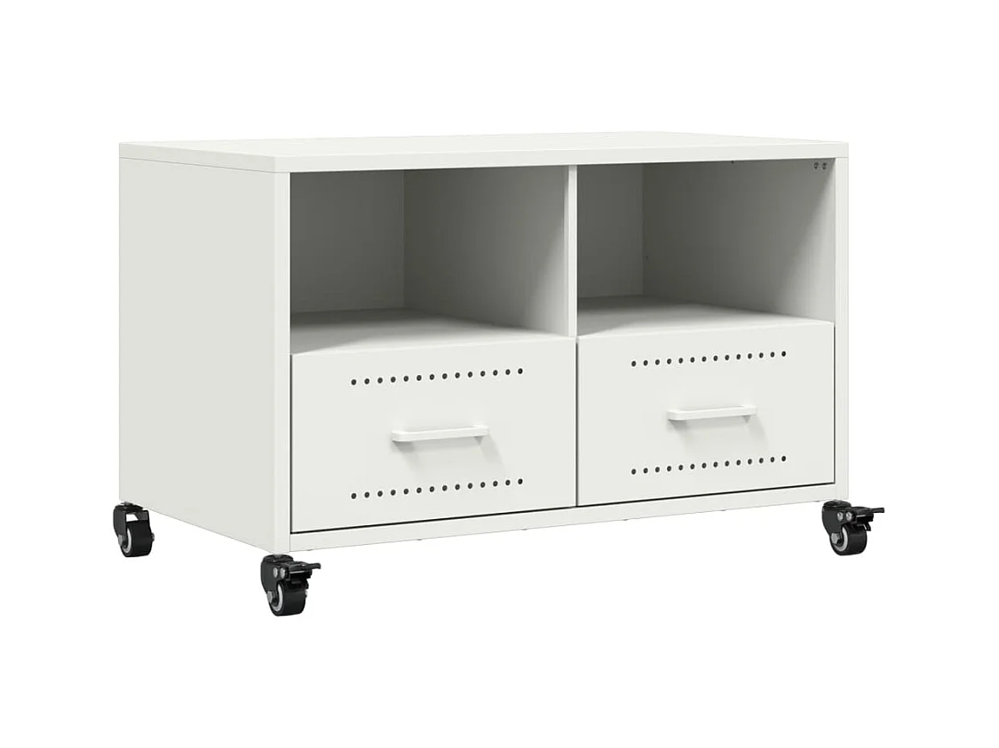 Witte tv-kast 68x39x43,5 cm staal