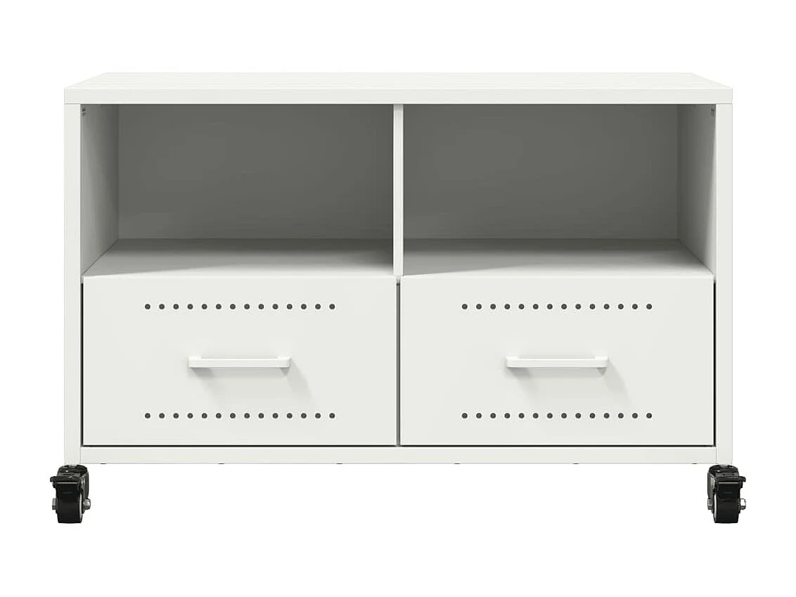 Witte tv-kast 68x39x43,5 cm staal