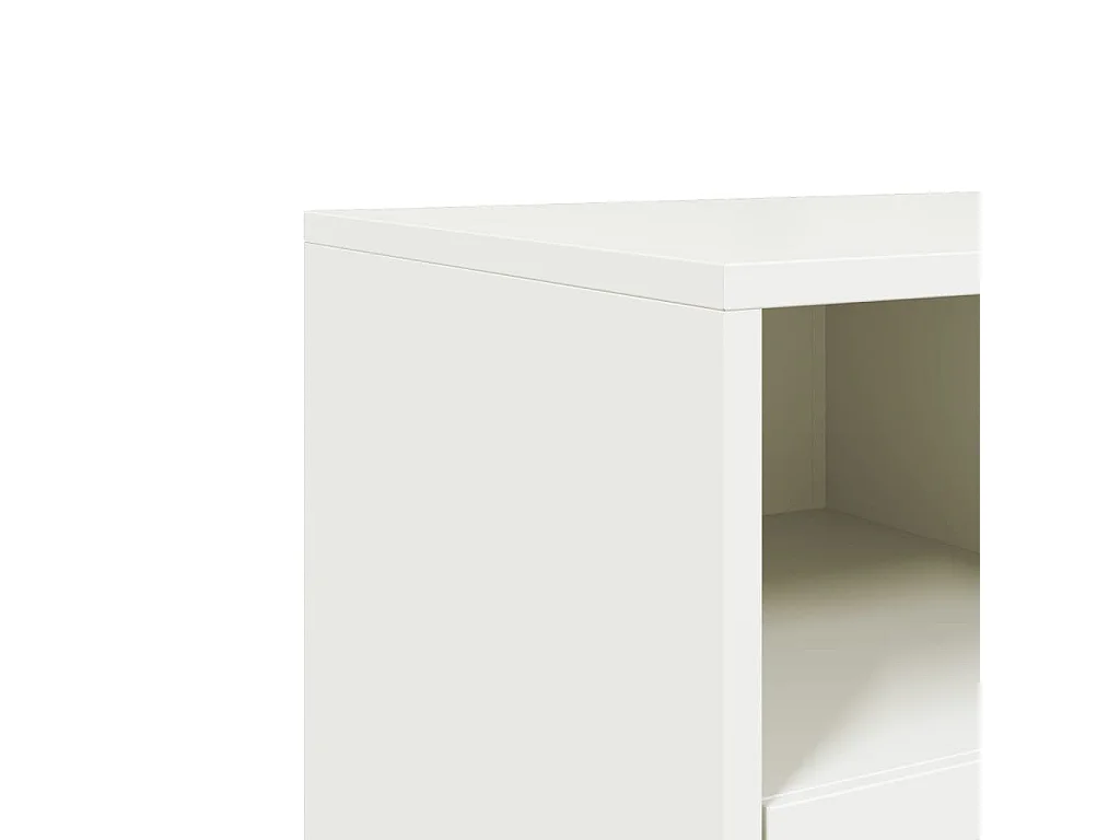 Witte tv-kast 68x39x43,5 cm staal