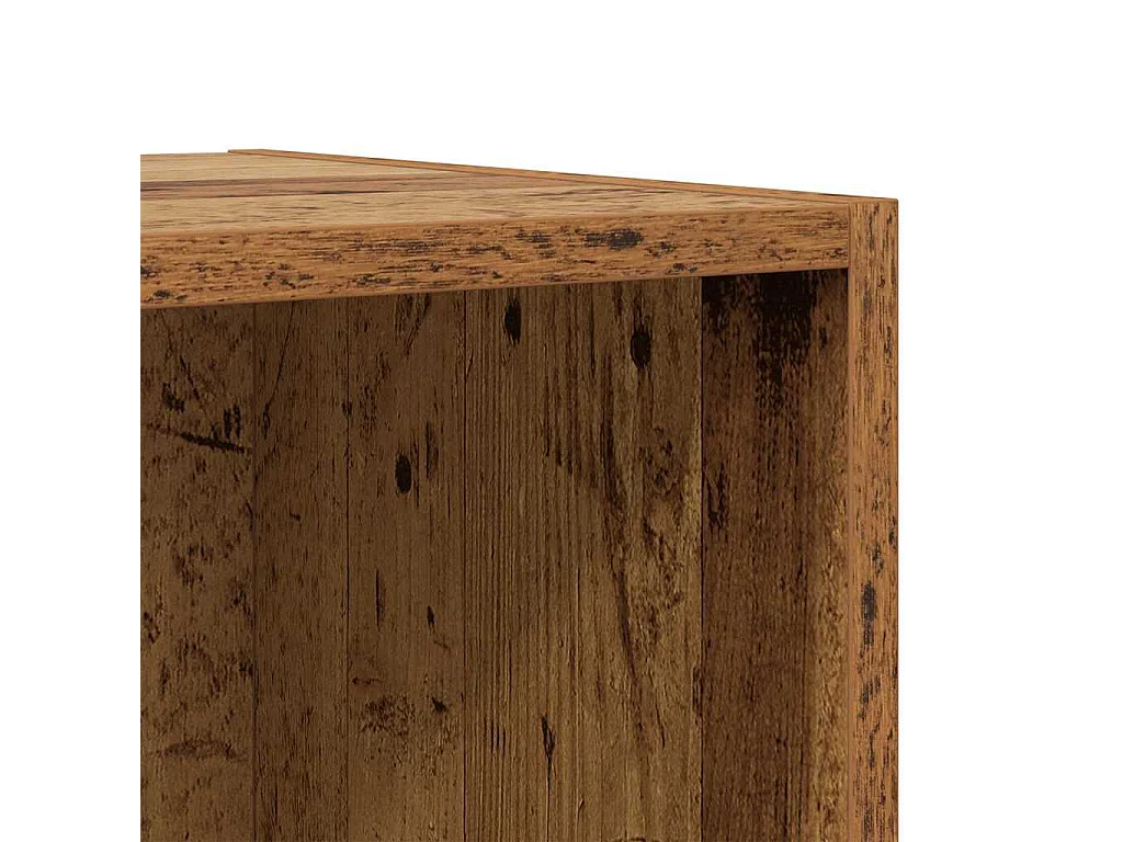 Ensemble meuble TV 2 pcs Bois ancien 37 x 37 x 142.5 cm