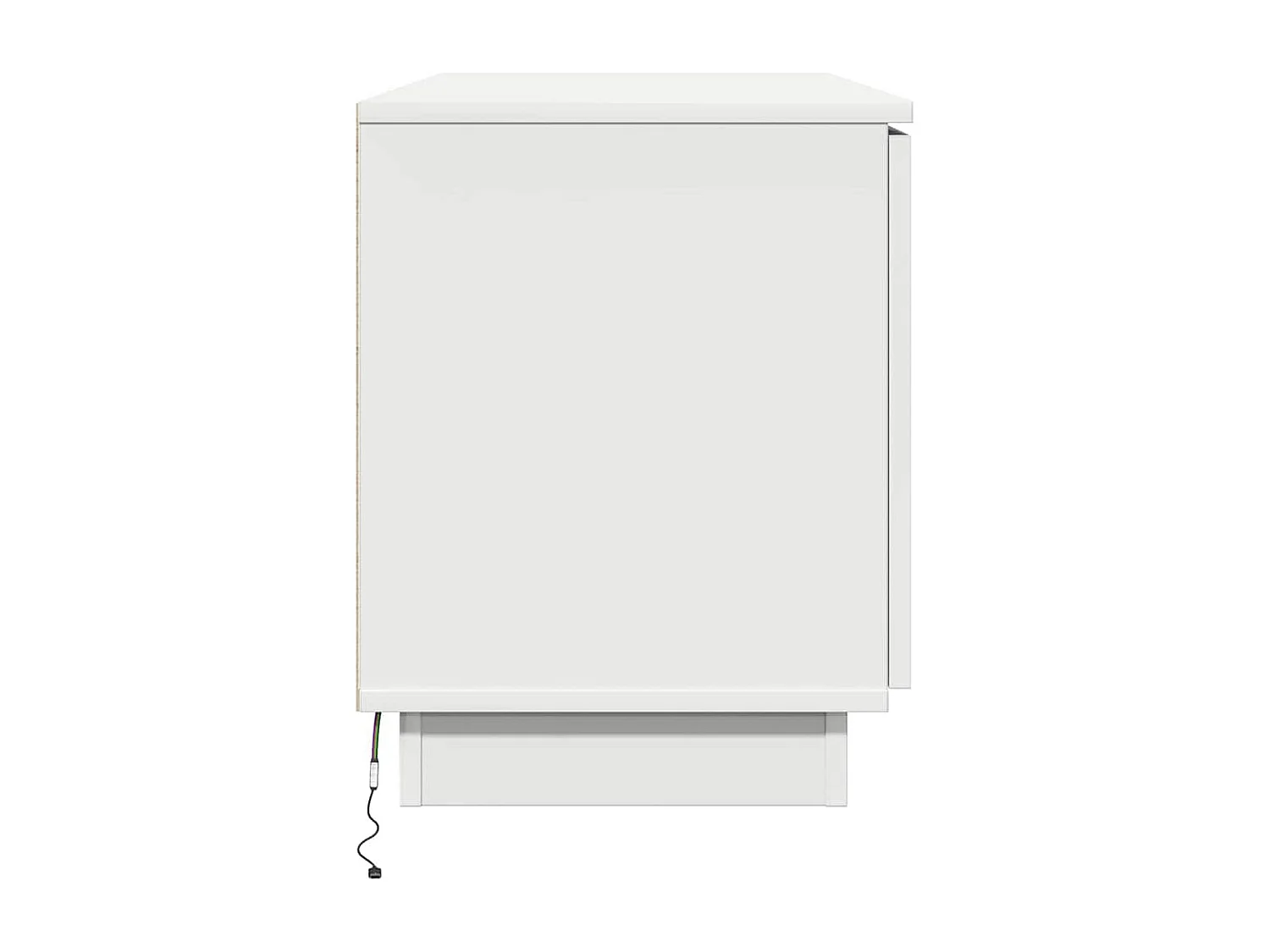 Meuble TV avec LED Blanc 100 x 38 x 49 cm Bois d'ingénierie