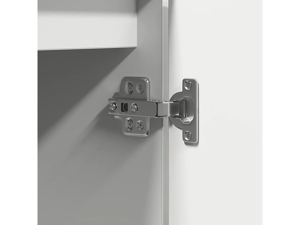 Meuble TV avec LED Blanc 100 x 38 x 49 cm Bois d'ingénierie