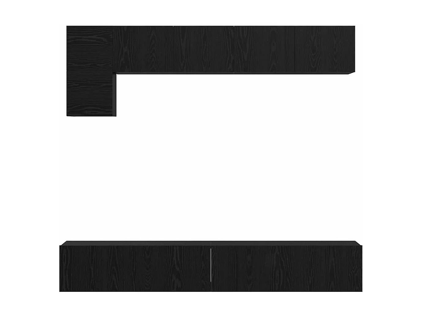 Ensemble meuble TV 5 pcs Chêne noir 100 x 30 x 30 cm