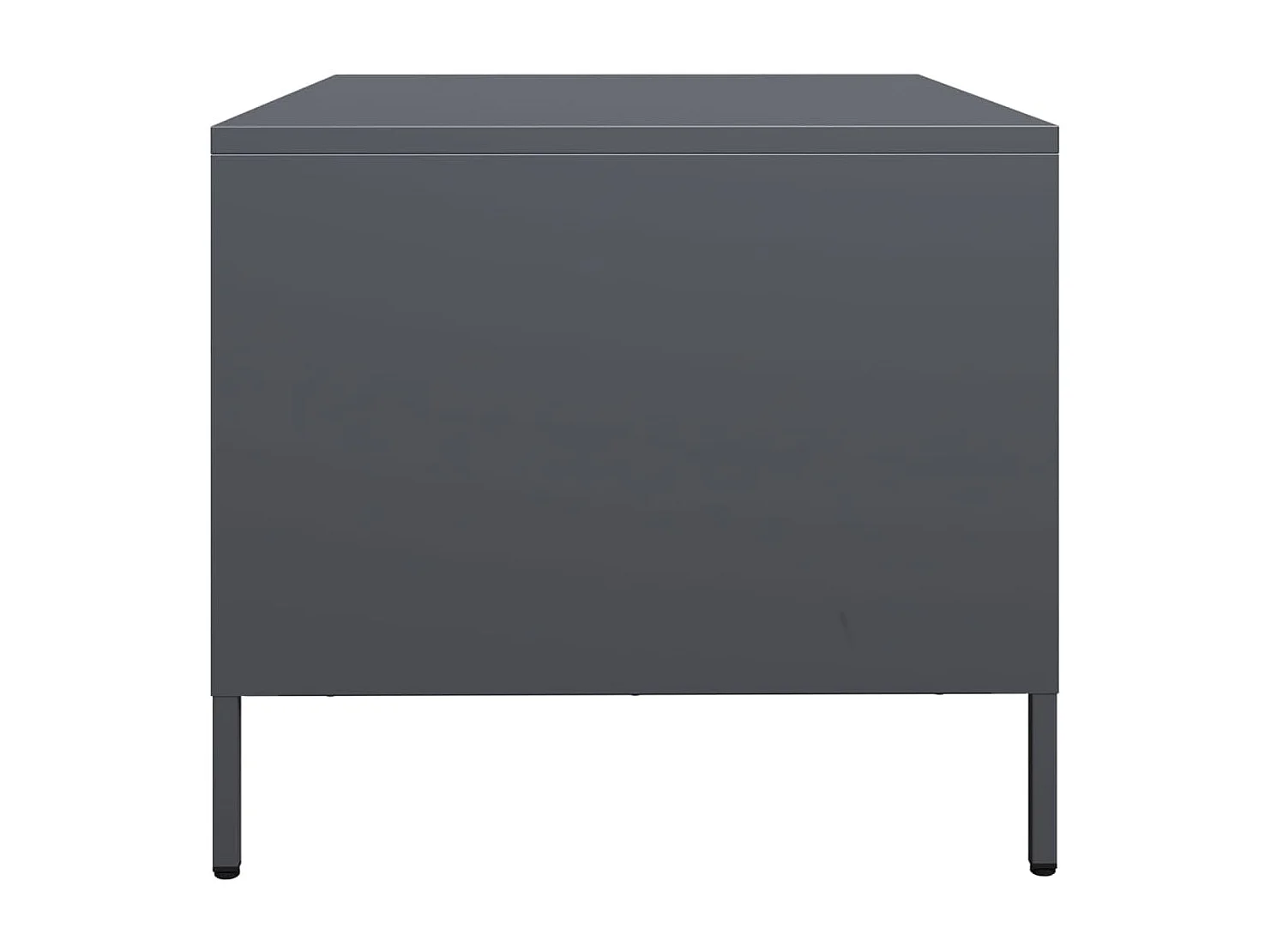 Meuble TV anthracite 68x50x43,5 cm acier laminé à froid