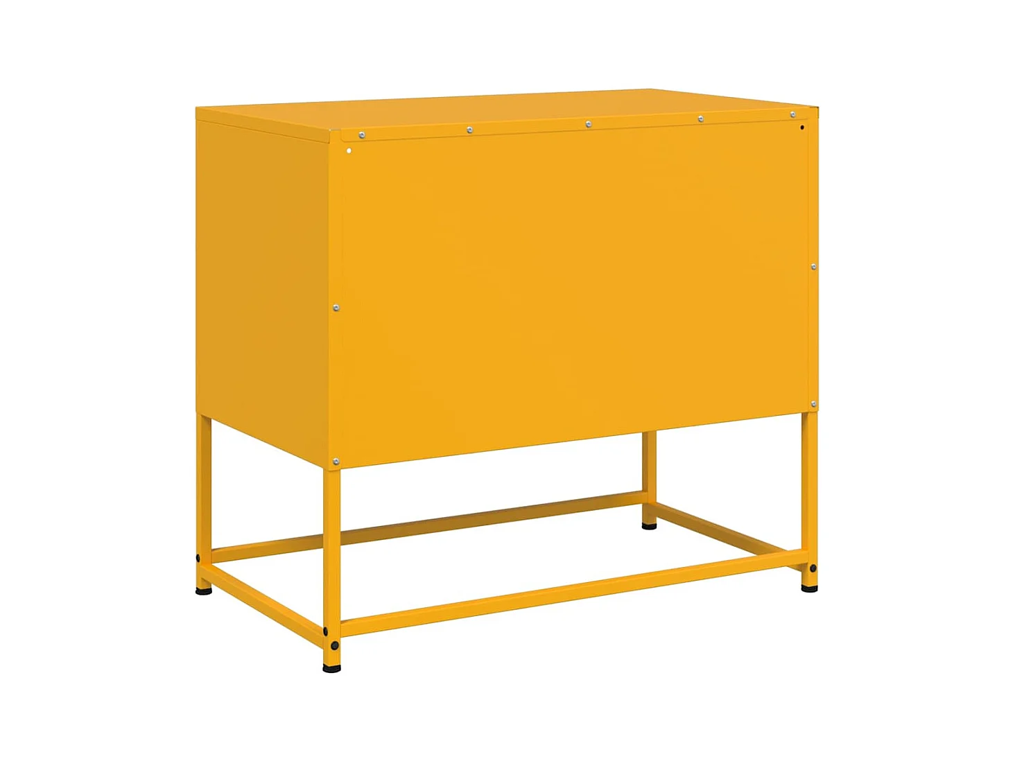 Mosterdgele tv-kast 68x39x60,5 cm staal