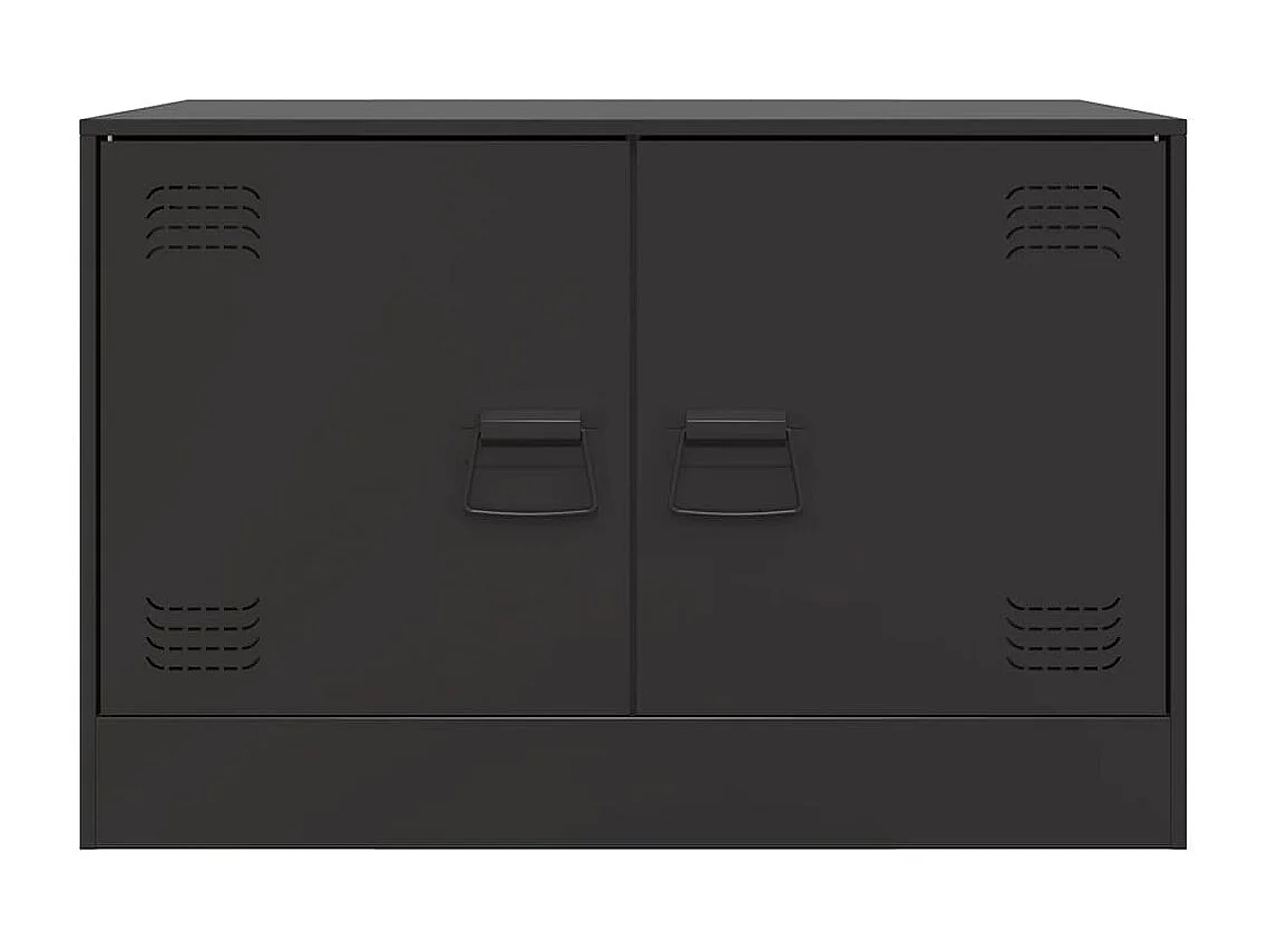 Zwarte tv-kast 67x39x44 cm staal