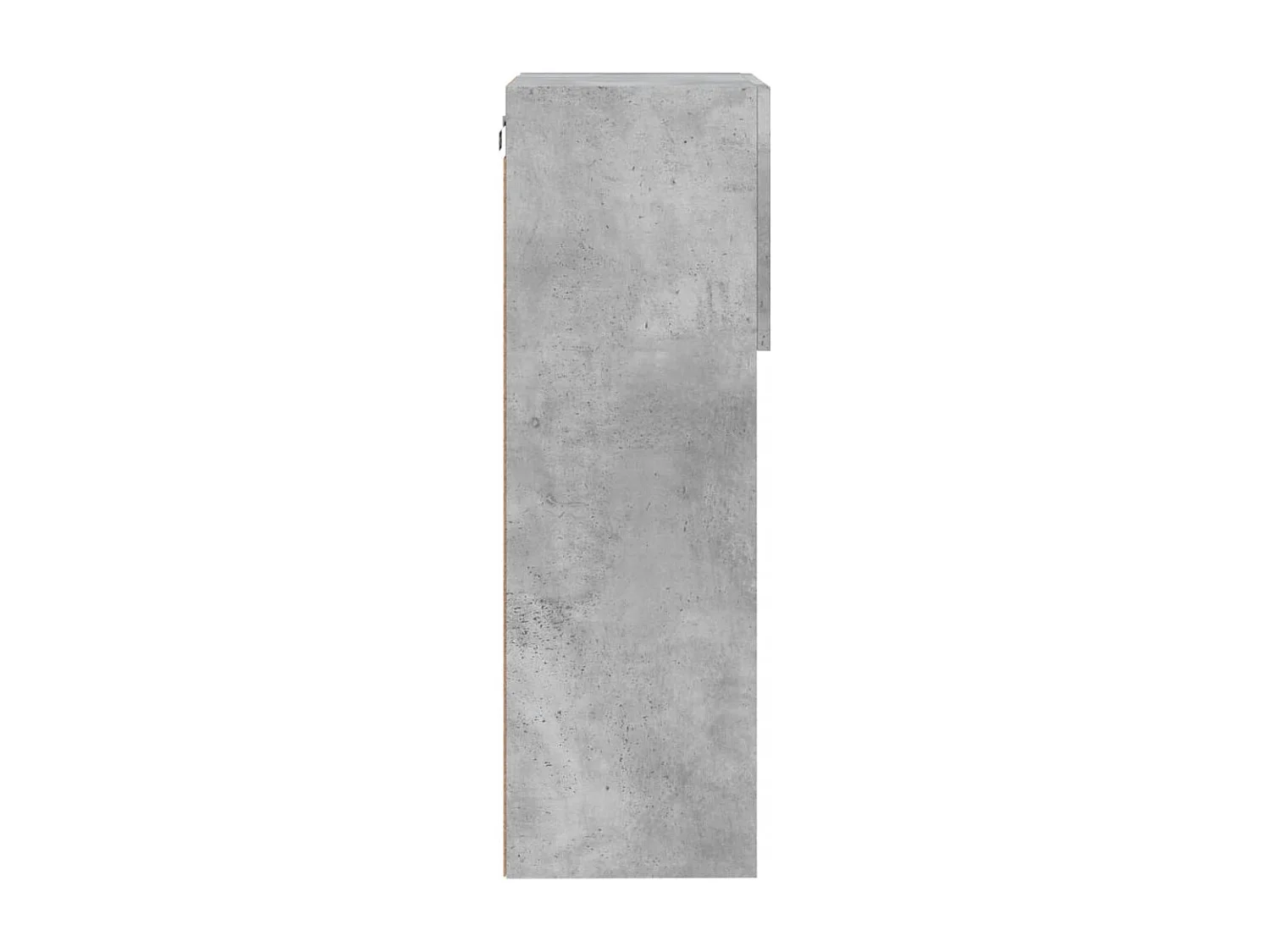 TV-kasten met LED-verlichting 2 stuks betongrijs 40,5x30x90 cm