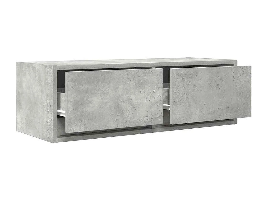 Betongrijs tv-meubel 80x31x25,5 cm bewerkt hout