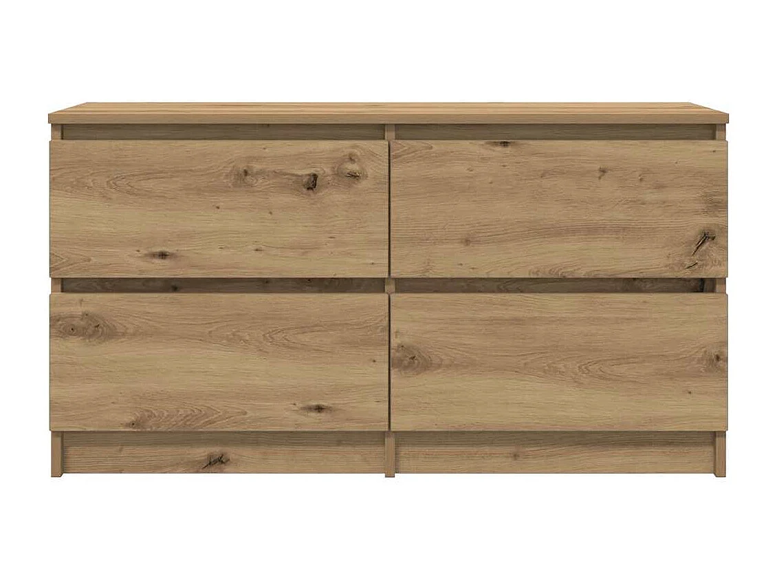 Mobile porta TV artigianale in rovere 100x35x54 cm in legno ingegnerizzato