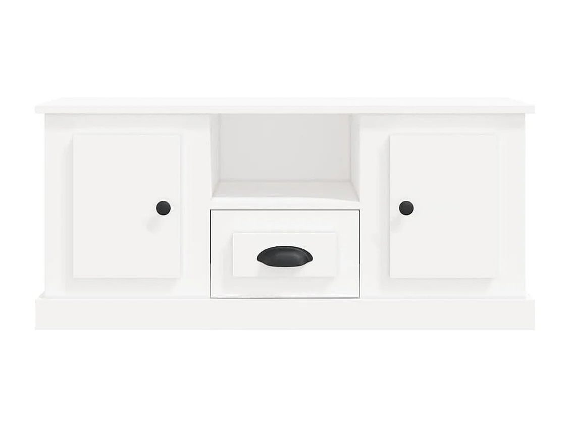 Mobile TV bianco 100x35,5x45 cm in legno ingegnerizzato