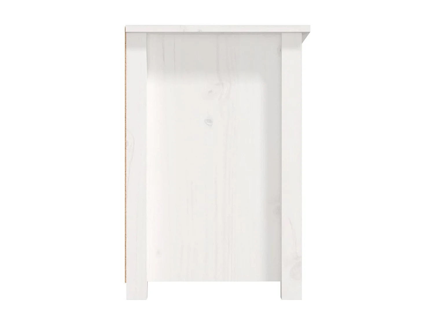 Witte tv-kast 79x35x52 cm Massief grenenhout