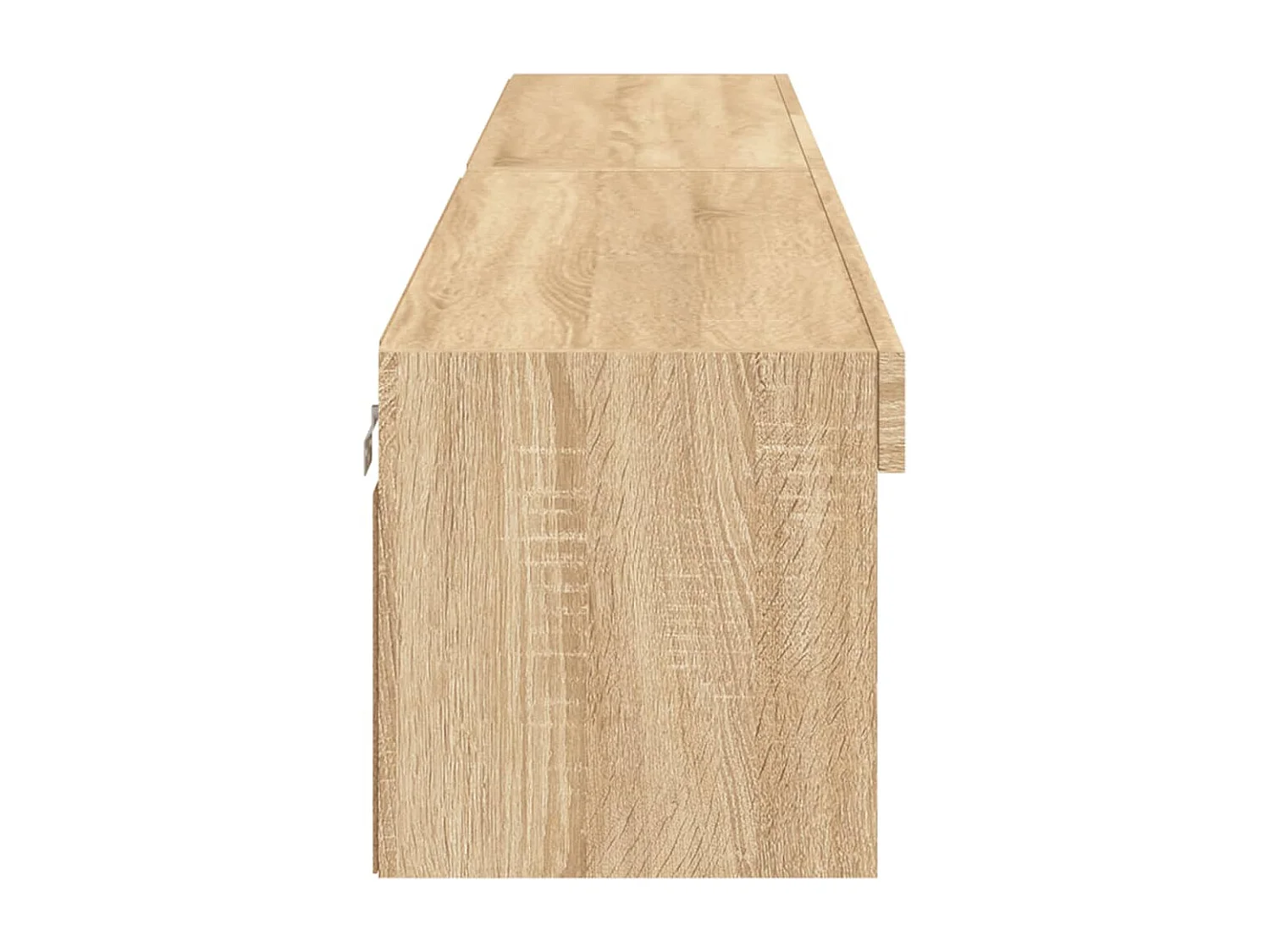 Mobili TV con luci LED 2 pezzi rovere sonoma 100x30x30 cm