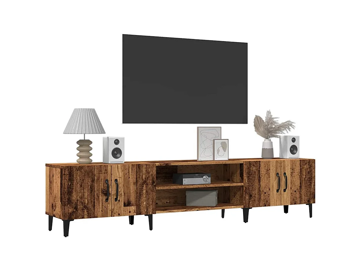 Mobile porta TV in legno vecchio 180x31,5x40 cm in legno ingegnerizzato